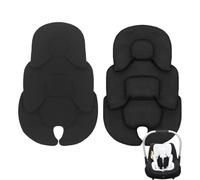 Liemuao Coussin de Siège Réversible pour Poussette, Coussin Réducteur de Siège Auto Confortable Sécurisé pour Tête et Corps, Coussin Soutien pour poussettes, nacelles et sièges Auto (Noir)