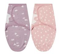 Liemuao Emmaillotage Bebe, Lot de 2 Sac d'emmaillotage pour Nouveau-né de 0 à 3 Mois 100% Coton, Confort de Sommeil Doux Couvertures d'emmaillotage, Swaddle Bebe Garçons Filles (A)