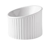 Liemuao Gamelle pour Chat Surélevée Inclinée, Gamelle Chat en Céramique, Inclinable à 15° Bol Chat pour Nourriture & Eau Anti-vomissement Parfaite pour Les Animaux de Compagnie (Blanc-350ml)