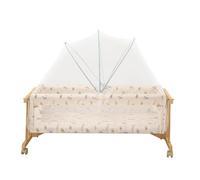 Liemuao Moustiquaire Lit Bébé, Moustiquaire Pliante Portable pour Berceaux, Lit à baldaquin Filet Anti Moustique Respirant pour Nouveau-né Intérieur et Extérieur, Voyage ou Maison (80 * 45cm)