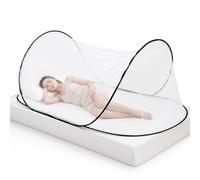 Liemuao Moustiquaire Pliable Pop Up, 200x80x56 cm à Installation Rapide, Portable Moustiquaire de Voyage, Tente de Camping pour Lit Simple pour Chambre à Coucher Camping Protection Contre Les Insectes