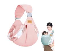 Liemuao Porte-Bébé Enveloppant, Confortable et Léger Echarpe de Portage Bebe, Portable Porte Enfants Baby Carrier pour Nouveau-né Réglable idéal pour une parentalité mains libres (Rose)