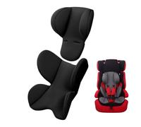 Liemuao Réducteur de Siège Auto, Coussin de Soutien de Poussette Universel Coussin de Cosy Protecteur Bebe, Réducteur de Tête et de Corps pour Poussette, Nacelles, Siège de Voiture (Noir)