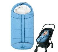 Liemuao Sac de Couchage Bébé, Universel 3 en 1 Chancelière Couverture Poussette en Velours pour Hiver Chaud Confortable Nids d'ange Bebe Nacelle et Siege Auto pour Harnais 3 et 5 Points (Bleu-A)