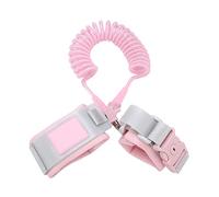 Lien anti-perdu vers le poignet, harnais de sécurité 2M bébé bébé bébé laisse bébé avec le bracelet de clé pour les activités de plein air Shopping bébé rose (PINK)
