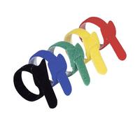 Lien auto-agrippant - 15 pcs - 210 x 16 mm - 5 couleurs