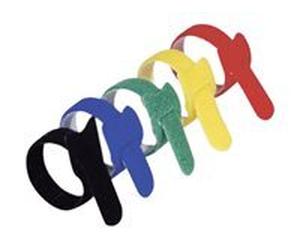 Lien auto-agrippant - 15 pcs - 210 x 16 mm - 5 couleurs