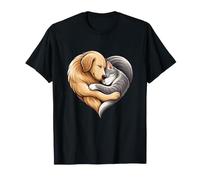 Lien d'amitié Chaleureux pour Chien et Chat T-Shirt