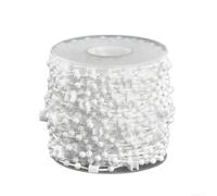 Lien de chaîne pour store vertical de 127 mm avec cordon perlé pour une utilisation dans les rideaux verticaux et mécanismes de couverture de fenêtre d'ombrage romain (10 m)