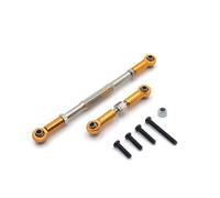 Lien de direction réglable SERVO ROD C14 C24 B14 B24 B16 B36 MN MN99S Pièce de mise à niveau de liaison de direction métallique pour les voitures RC compatibles avec divers modèles(WPL Yellow)
