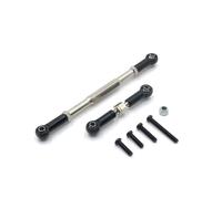 Lien de direction réglable SERVO ROD C14 C24 B14 B24 B16 B36 MN MN99S Pièce de mise à niveau de liaison de direction métallique pour les voitures RC compatibles avec divers modèles(WPL Black)