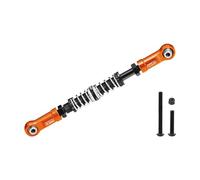 Lien de direction servo en alliage d'aluminium 7075-T6 Longueur réglable/force du ressort pour Losi 1:8 LMT 1.0/2.0/1:10 TLR Tuned LMT Monster Truck Upgrades - Orange