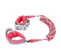 Lien de Poignet Anti-perte pour les Tout-petits, Vision Nocturne, Rotation à 360 °, Conception Réfléchissante, Matériau en Coton pour L'extérieur (Rose rouge 6,6 pieds