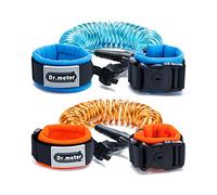 Lien de Poignet Antiperte, Dr.meter Colis de 2 Laisses de Sécurité pour Enfants avec Verrouillage par Clé, Harnais de Marche Réfléchissant pour Enfants