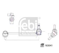 FEBI BILSTEIN 183041 Biellette de barre stabilisatrice