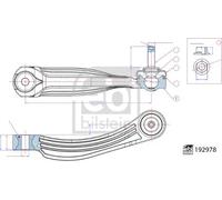 Lien de stabilisateur Essieu arrière gauche Barre d'accouplement 192978 pour VW