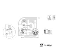 FEBI BILSTEIN 183104 Biellette de barre stabilisatrice