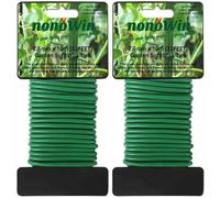Lien pour végétaux - LARGEIGHT - 2PCS X 10M - Caoutchouc souple - Couleurs multiples - Vert