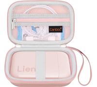 Liene 2x3 Photo Printer Hard Enclosure,Mini Portable Instant Printer Enclosure,Zipper Mesh Bag for Photo Paper,Cable,Rose Gold (Case Only)