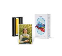 Liene Amber M100/M200/M110/M210 Lot de Papier Photo Original : 40 Feuilles 10x15 cm (4×6 pouces) + 1 Cartouche d‘encre, Sublimation Thermique, Pour DHP512/DHP513/DHP514/DHP515