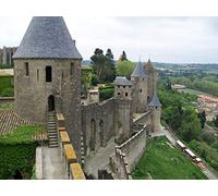 LIEOPZ Château de Carcassonne DIY 5D Diamant Peinture par Numéro Kits Uniques Décoration Murale Maison Cristal Strass Décoration Murale 40x50CM
