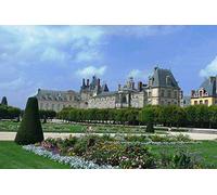 LIEOPZ Jardins Châteaux Fontainebleau DIY 5D Diamant Peinture par Numéro Kits Uniques Décoration Murale Maison Cristal Strass Décoration Murale 50x50CM
