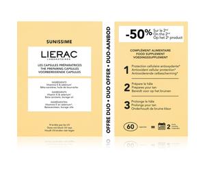 Lierac Sunissime Duo Capsule Sun Preparation capsules pour stimuler le bronzage 2x30 cps