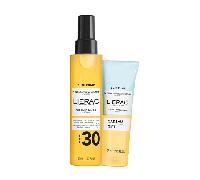 Lierac - Sunissime - Coffret Duo Solaire Huile Soyeuse SPF30 50ml et Gelée Fraîche Après-Soleil 75ml offerte - Soin Visage et Corps - Protège, Hydrate et Sublime la Peau - Texture Légère