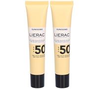 Lierac Sunissime Fluide Velouté Solaire SPF 50+ Très Haute Protection Crème 2x40 ml