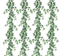 lierre Artificiel 4 PCS Lierres Artificielles Guirlande, Faux Lierre Feuillage Artificiel, 1.8M Plantes Grimpantes Artificielles Interieur Extérieur Vigne Faux Décoration pour Chambre Jardin Mariage