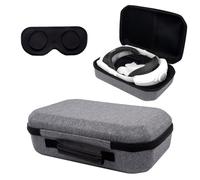 LIERWOI Étui de transport pour Meta Quest 3 avec couvercle d'objectif étanche sac de voyage résistant aux chocs sac en maille VR casque manette de jeu accessoires sac