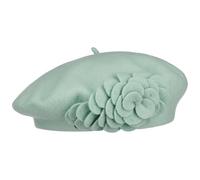 Lierys Béret Basque en Laine Agris Flower Femme - Made in The EU d'hiver Hiver Automne-Hiver - Taille Unique Vert Menthe