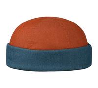 Lierys Bonnet Docker Twotone Homme - Made in Italy Casquette Skull Style avec Revers, Bonnets Docker, Ete Printemps-ete - M (56-57 cm) Orange