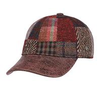Lierys Casquette Baseball Patchwork Laine Vierge Bord incurve Fabrique en Italie Homme Automne Hiver