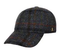 Lierys Casquette Harris Tweed Check Homme - Made in Italy Laine de Baseball avec Visiere, Visiere Hiver Automne-Hiver - M (56-57 cm) Bleu