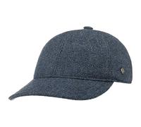 Lierys Casquette Shetland Wool Homme - Made in Italy Laine de Baseball Boucle en métal, avec visière, Doublure Hiver Automne-Hiver - Taille Unique Bleu