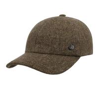 Lierys Casquette Shetland Wool Homme - Made in Italy Laine de Baseball Boucle en métal, avec visière, Doublure Hiver Automne-Hiver - Taille Unique Marron
