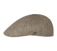 Lierys Casquette Topsham Duck Homme - Made in The EU en Lin Gavroche avec visière, Doublure Été Printemps-été - L (58-59 cm) Beige