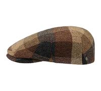 Lierys Casquette Zachery Virgin Wool Homme - Made in The EU Laine Gavroche avec visière, Doublure Hiver Automne-Hiver - 55 cm Marron