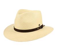 Lierys Chapeau Panama The Striking Femme/Homme - Made in Ecuador Traveller en Paille avec Bandeau Cuir Printemps-été Été - XXL (63-64 cm) Nature