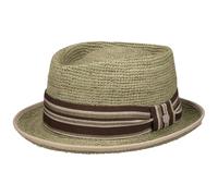 Lierys Chapeau Pork Pie Crochet Raphia Fabrique en Italie Unisexe Printemps Ete