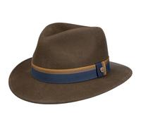 Lierys CHAPEAUSHOP Dilworth Traveller Chapeau Feutre Laine mallable Rayures Multicolores Bande Tissu Homme Automne Hiver