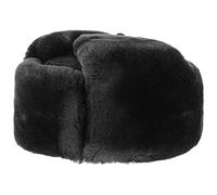 Lierys Chapka Jivago en Fourrure Bonnet de Russie Chapka (XXL (62-63 cm) - Noir)