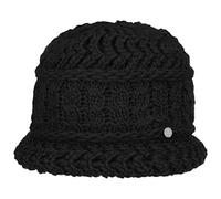 Lierys Toque Classico en Tricot Femme - Made in Germany Chapeaux Cloches Chapeau pour l'hiver Automne-Hiver - Taille Unique Noir