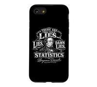 Lies, Damn Lies, and Statistics Funny Disraeli Citation Coque pour iPhone SE (2020) / 7/8