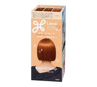Liese Coloration capillaire en gel coloré - Orange abricot - Coloration orange japonaise - Formule gel à haut pigment sans blanchiment avec pack de traitement - Kao Japan
