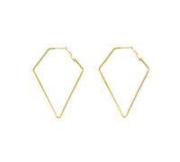 Lieson Boucle Doreille Femme Acier Inoxydable, Boucle Doreille Creole Femme Boucles D'Oreilles Or Losange 50MM