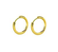 Lieson Boucle D'Oreille Titane Homme, Boucles Doreille Creoles Boucle Doreille Or Cercle Simple 2.5x20MM