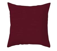 Lieson Coussin Canape 40x40, Coussin Décoration Salon Burgundy Housse Coussin Salon Intérieur Conception Simple de Couleur Unie, Polyester