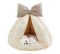 Lieu De Couchage Pour Chats En Forme De Cavité Partiellement Clos Tunnel | Enclos pour chat d'intérieur pour l'intérieur et l'extérieur dormir en hiver extérieur voyage à la maison et chambre à
